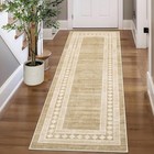 Modern Runner Rug 2x6 Washable Geometric Floor Carpet With Non-slip Backing  