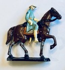 Vintage Cast Lead Toy Soldiers Lot 38 - Officer On Horse 1930s Barclay Style