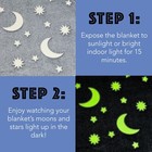 Kids Throw Blanket Glow In The Dark  Grey 50 X 60 Inches Throw Blanket