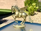 Vintage Mounted Solid Brass Flying Horse With Wings Pegasus Greek Mythology