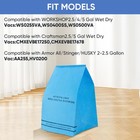 6 Pack Wet Dry Vac Filter Bags Fit For Stinger 2 5 To 5 Gallon Wet Dry Vacuum   
