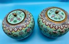 Pair Of Chinese Antique Cloisonne Ginger Jars