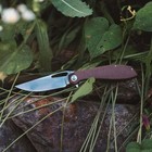 Luft Concepts Bxtr 3 25  D2 Steel Folding Pocket Knife W  Canvas Micarta Handle