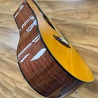 Vintage Yellow Dreadnought Acoustic Guitar Solid Spruce Top Mahogany Back Side