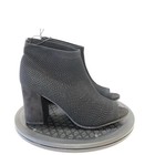 Seven Dials Women Black Fabric Peep-toe Ankle Boots   tara  Booties Size 9 5 New