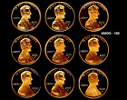 2000 - 2008 S Proof Lincoln Cent Penny Memorial 9 Coin Set
