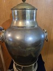 Huge Chinese Antique Samovar Brass Hot Water Pot Foo Dog Handles 24   