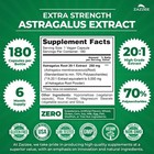 Extra Strength Astragalus Root 20 1 Extract  5000 Mg Strength 180 Vegan Capsules