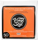 Vinyl Styl   12 Inch Inner Record Sleeves - Round Corner - 50 Count  white   new