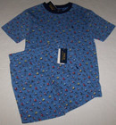 Nwt Polo Ralph Lauren  104 Blue Sailboats   Anchors Shorts shirt Set Boy M 10 12