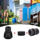 2 Pack Pvc Garden Hose Bulkhead Fitting 1 2  Female Npt 3 4  Male Ght Rain