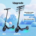 Electric Scooter Kids Ages 6-12 Adjustable Height 150w 3 Speed E-scooter W  Led