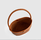 Madewell The Signature Woven Shoulder Bag Burnt Sienna Leather Purse