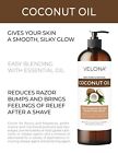 Coconut Oil By Velona - 8 Fl Oz Fractionated Ultra Refined Skin Face Body Hair