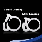 Plastic Ratchet Clamp Hose Pipes Clip Tube Snap Fit White 3 8mm-79 5mm Full Size