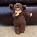 Vintage Brown Monchhichi Style  Sleepy  Freckles  Plush Monkey Doll 10in  Rare