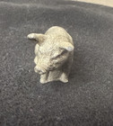 Gallo Pewter Miniature Pig Figurine     Numbered Vintage Collectible Farm Animal