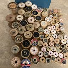 Lot Of 150  Vintage   Antique Wood Wooden Sewing Thread Spools