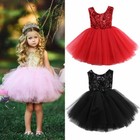 Toddler Girls Princess Dress Kids Party Wedding Pageant Lace Sequin Tutu Dresses