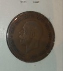 1928 Great Britain King George V Bronze Penny Cat   km-838 Choice Fine Condition