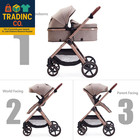 2 In 1 Baby Stroller  Newborn Infant Toddler Convertible Pram Stroller For 0-36