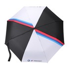 Bmw Motorsport Logo Automatic Folding Umbrella Black White Compact Design