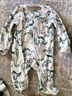 Lot Of 7 Adorable Baby Pajamas Sleepwear Bundle Size Newborn - 3 Months Exuc
