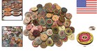 200 Amazing Vintage Wood Buttons With 2 Holes - Essential For Creative Sewing