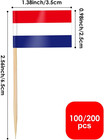 Netherlands Flag Toothpick Flags Picks  100 Pcs Small Tiny Netherlands Cupcake T