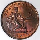 1922 Ngc Ms 63 Rb Philippines 1 Centavo Manila Mint Coin  25042602c 