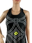 Moxie Cycling Tank Jersey High Visibility Black Size M