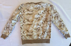 Adidas Originals Tan Camo Crewneck Sweatshirt Youth M 11-12y Trefoil Logo School