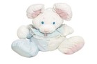 Fisher Price Puffalump Baby Mouse Blue Pink  11  Rattle Vtg Bear Stuffed Animal