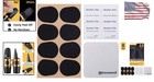 Saxophone Clarinet Mouthpiece Cushions Silicone Rubber Pack Of 8 Black