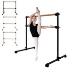 4ft Solid Wood Ballet Barre With Adjustable Height For Dance  Fitness And Cardio