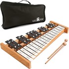 Glockenspiel Xylophone   Full Size Glockenspiel Xylophone 27 Note Black white