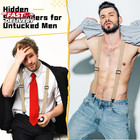 Jiuguva Men Hidden Undershirt Suspender Heavy Duty Y