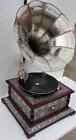 Antique Hmv Gramophone Fully Functional Working Phonograph  Win-up Record Player