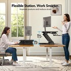 32   Standing Desk Converter     Dual Monitor Sit Stand Riser For Home Office