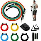 11 Pcs Resistance Band Loop Set Exercise Workout Crossfit Fitness Yoga Pilates