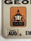 Georgia Emory University License Plate Vintage 1998 Atlanta Metal