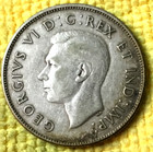 1946 Canada 50 Cents  800 Silver Coin Km  36