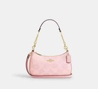Coach Teri Shoulder Bag In Signature Canvas Cal51 Powder Pink