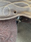 Used vintage 15  Tooled Textan Western Trail  Pleasure Saddle Us Made