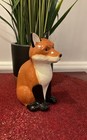 Brand New Autumn Woodland Brown Fox Glass Figurine Ceramic Glossy Finish