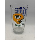Vintage Green Bay Packers Miller Lite Pint Beer Glasses Set X4 Barware Fan Cave