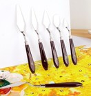 5 Stainless Steel Palette Knife Set Artist Painting Spatulas Oil Acrylic Art