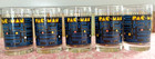 Vintage 1980 Bally Midway Pac-man Arby s Collector Glasses Never Used- Set Of 5