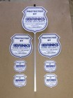 New Reflective Brinks Security Yard Signs   4 Window Decals   1 Stake