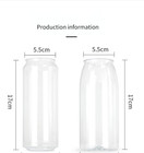 Can Sealing Cup Drink Cup Pet Transparent Plastic Sealed Can 100 Wholesale 500ml